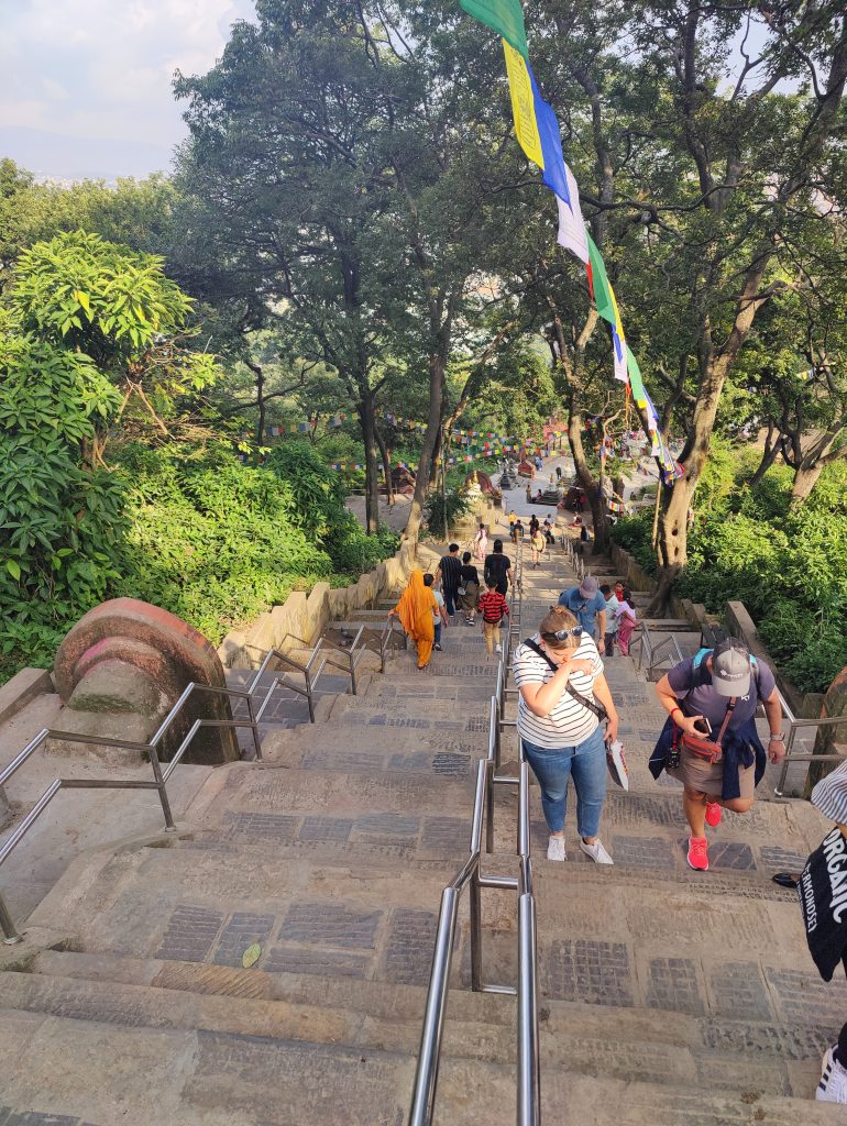 Trapper op til abetemplet